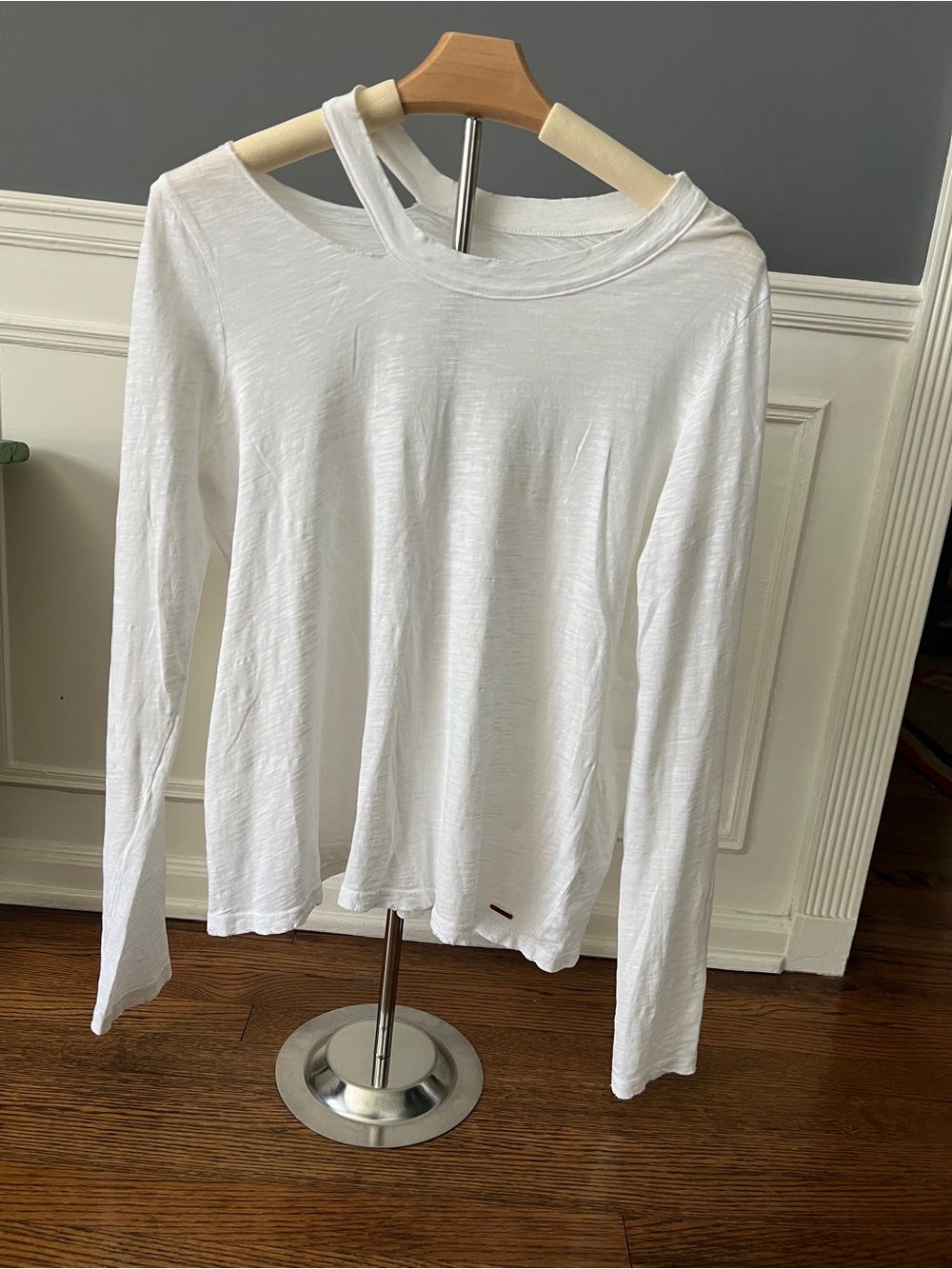 n:PHILANTHROPY White Long-Sleeve Lightweight Tee